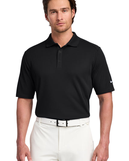 Nike Dri-FIT Polo Black Front