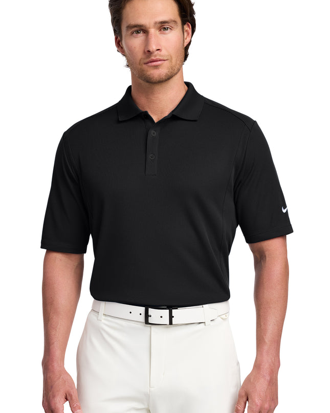 Nike Dri-FIT Polo Black Front