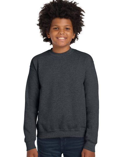 Gildan Youth Heavy Blend Crewneck Sweatshirt.  18000B