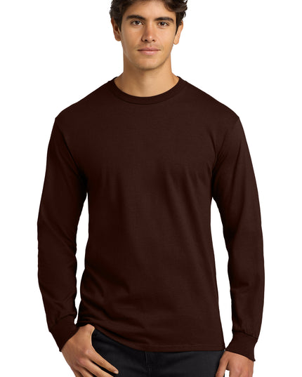 Gildan Ultra Cotton Long Sleeve T-Shirt - Dark Chocolate