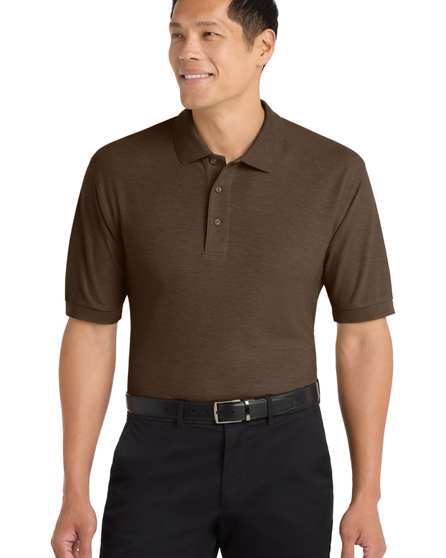 Port Authority Silk Touch Polo Coffee Bean