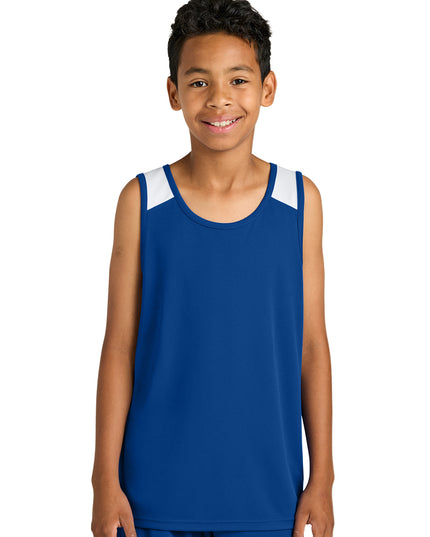 Sport-Tek Youth Club Track Tank YST446