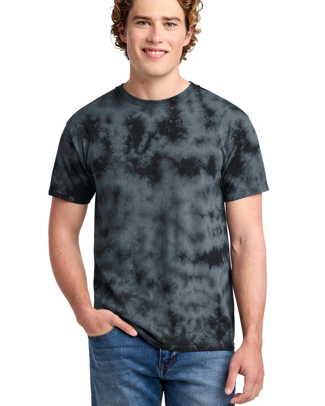 Port & Company Crystal Tie-Dye Tee Black