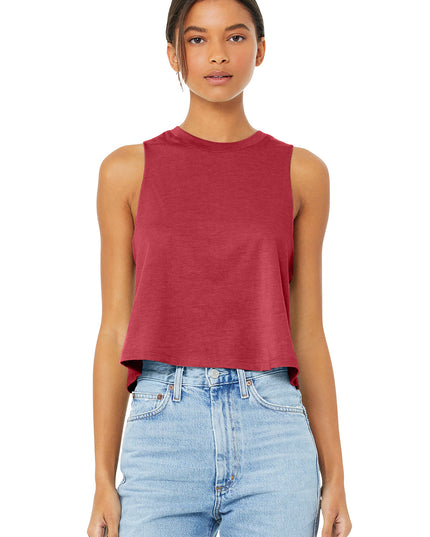 BELLA+CANVAS  Women's Racerback Cropped Tank. BC6682
