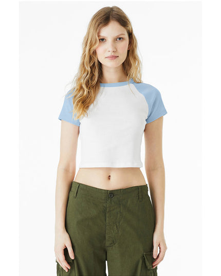 Ladies' Micro Ribbed Raglan Baby Tee
