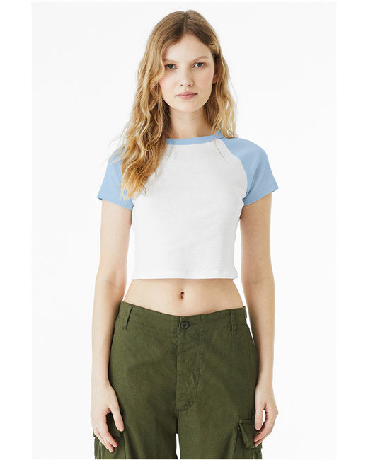 Ladies' Micro Ribbed Raglan Baby Tee