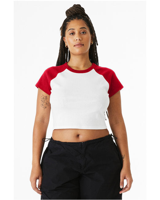 Ladies' Micro Ribbed Raglan Baby Tee