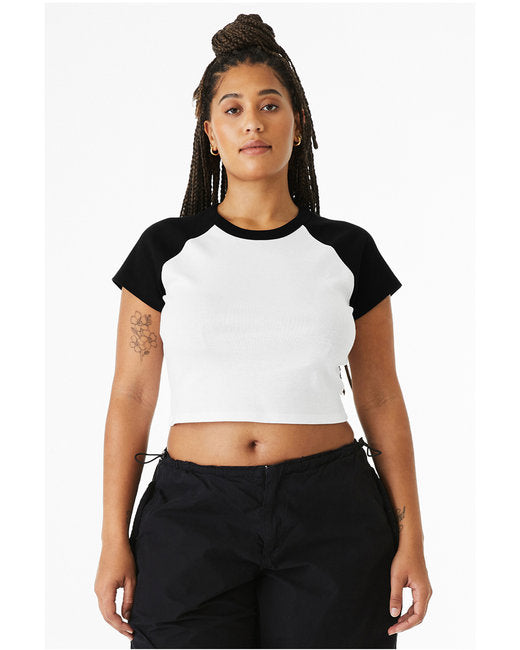 Ladies' Micro Ribbed Raglan Baby Tee