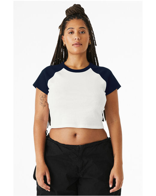 Ladies' Micro Ribbed Raglan Baby Tee