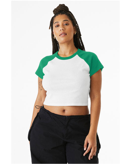 Ladies' Micro Ribbed Raglan Baby Tee