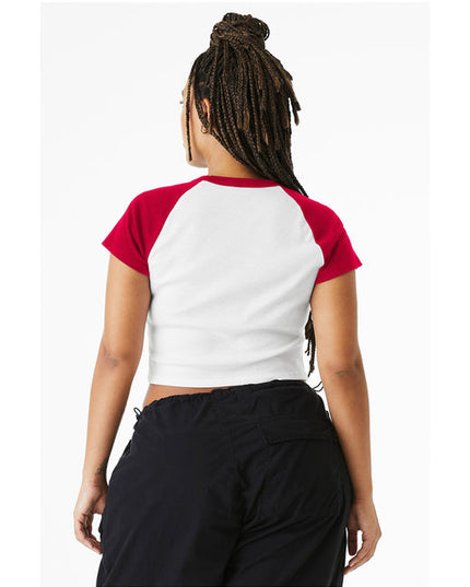 Ladies' Micro Ribbed Raglan Baby Tee