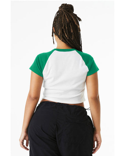 Ladies' Micro Ribbed Raglan Baby Tee
