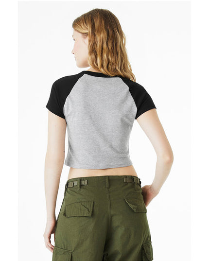 Ladies' Micro Ribbed Raglan Baby Tee