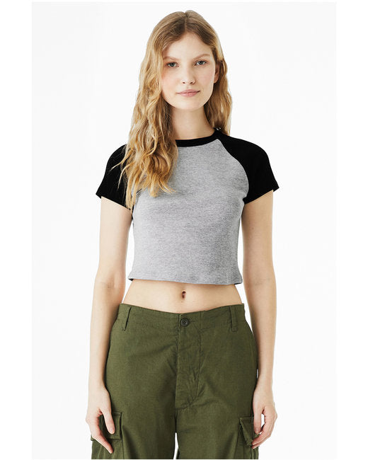 Ladies' Micro Ribbed Raglan Baby Tee