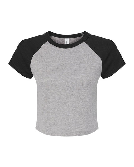 Ladies' Micro Ribbed Raglan Baby Tee