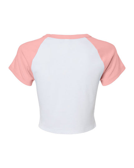 Ladies' Micro Ribbed Raglan Baby Tee