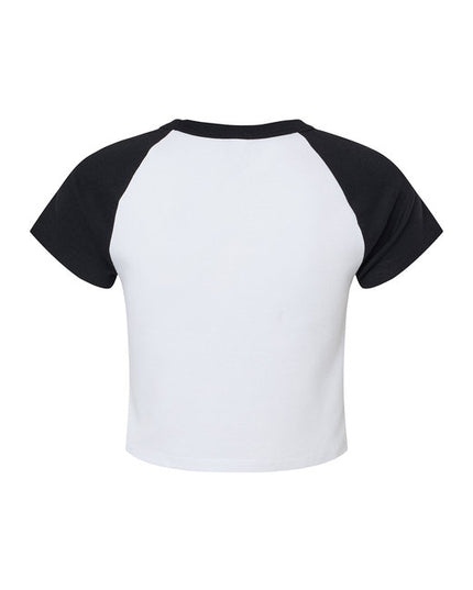 Ladies' Micro Ribbed Raglan Baby Tee