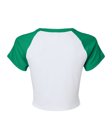 Ladies' Micro Ribbed Raglan Baby Tee