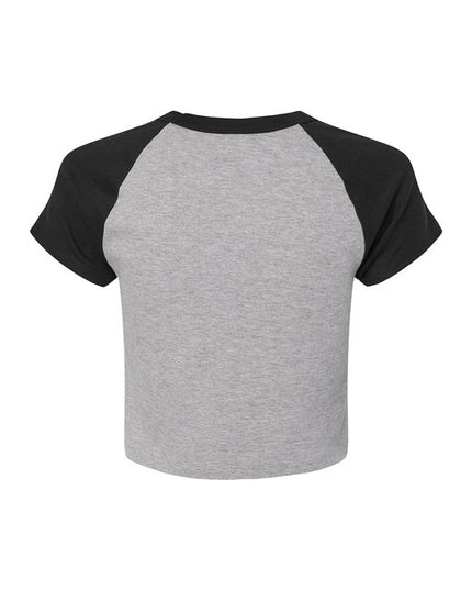 Ladies' Micro Ribbed Raglan Baby Tee