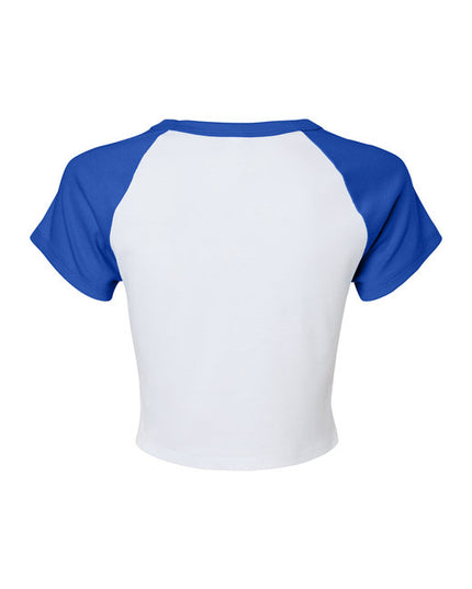 Ladies' Micro Ribbed Raglan Baby Tee