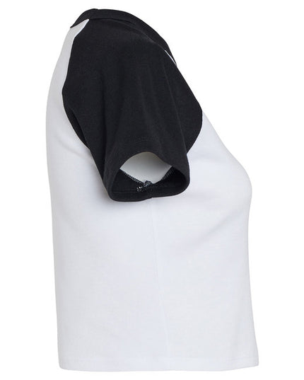 Ladies' Micro Ribbed Raglan Baby Tee