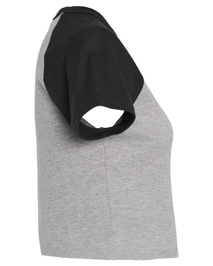 Ladies' Micro Ribbed Raglan Baby Tee