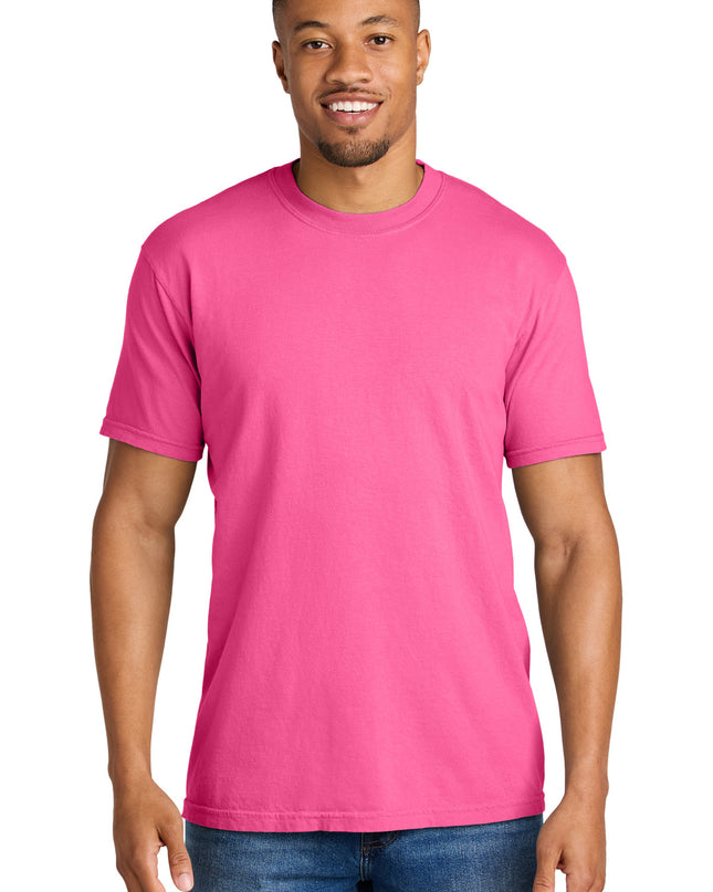 COMFORT COLORS  Heavyweight Ring Spun Tee. 1717 - Neon Pink