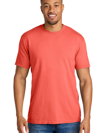 COMFORT COLORS  Heavyweight Ring Spun Tee. 1717 - Neon Red Orange