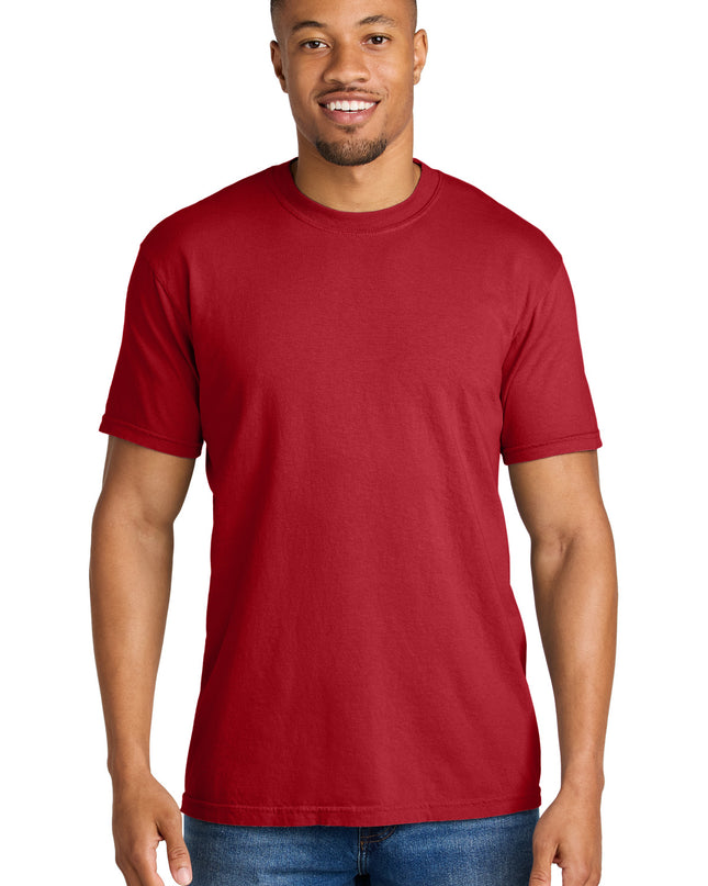 COMFORT COLORS  Heavyweight Ring Spun Tee. 1717 - Red
