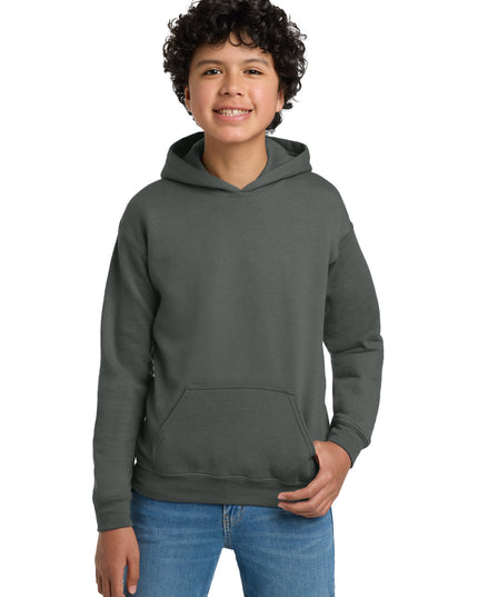 Gildan - Youth Heavy Blend Hooded Sweatshirt. 18500B - Charcoal