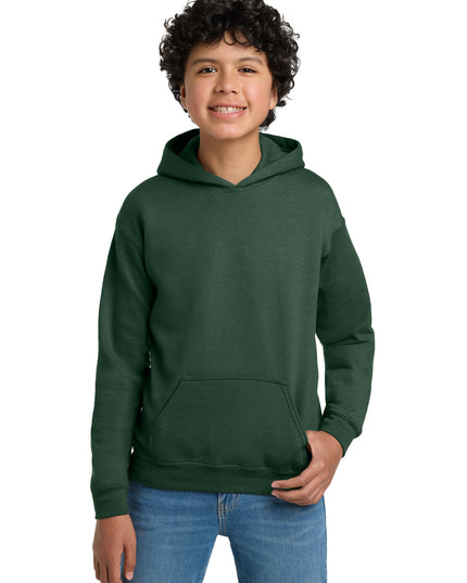 Gildan - Youth Heavy Blend Hooded Sweatshirt. 18500B - Fan Dark Green
