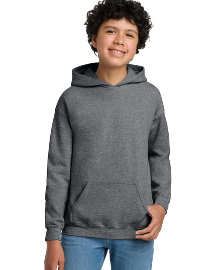 Gildan - Youth Heavy Blend Hooded Sweatshirt. 18500B - Graphite Heather