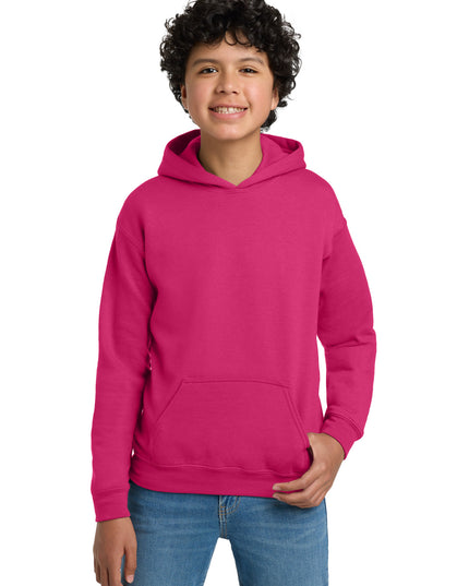Gildan - Youth Heavy Blend Hooded Sweatshirt. 18500B - Heliconia