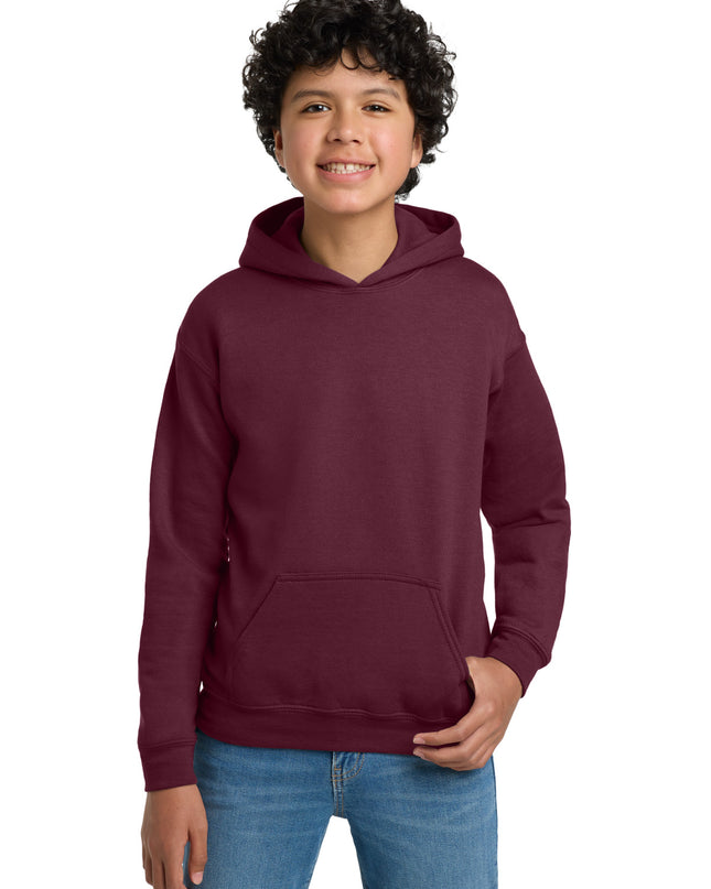 Gildan - Youth Heavy Blend Hooded Sweatshirt. 18500B - Maroon