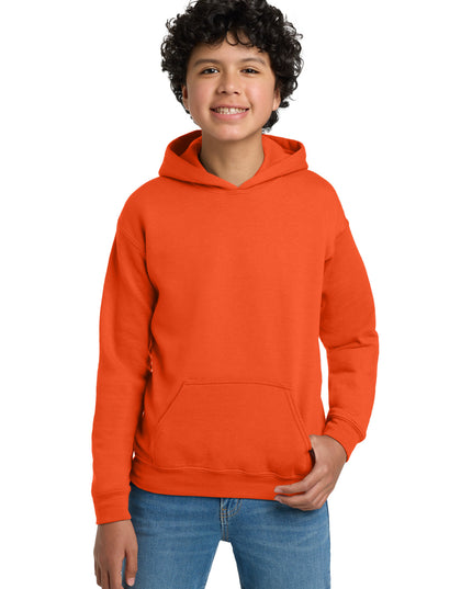 Gildan - Youth Heavy Blend Hooded Sweatshirt. 18500B - Orange