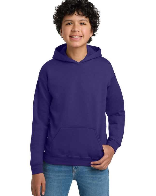 Gildan - Youth Heavy Blend Hooded Sweatshirt. 18500B - Purple