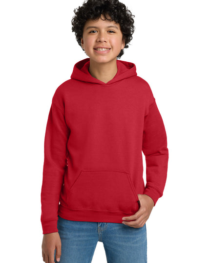 Gildan - Youth Heavy Blend Hooded Sweatshirt. 18500B - Red