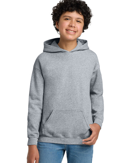 Gildan - Youth Heavy Blend Hooded Sweatshirt. 18500B - Sport Grey