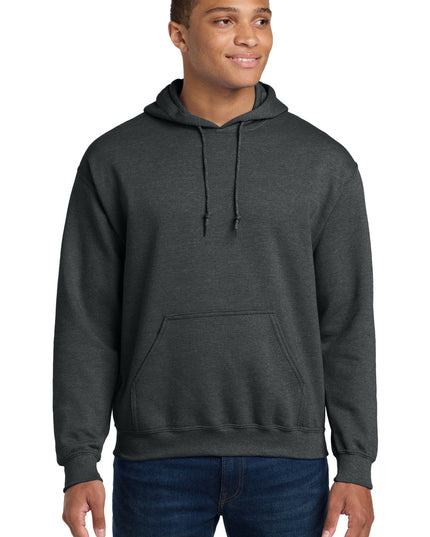Gildan - Heavy Blend Hooded Sweatshirt.  18500 - Fan Charcoal Heather