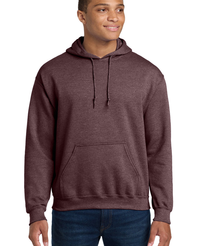Gildan - Heavy Blend Hooded Sweatshirt.  18500 - Heather Dark Maroon