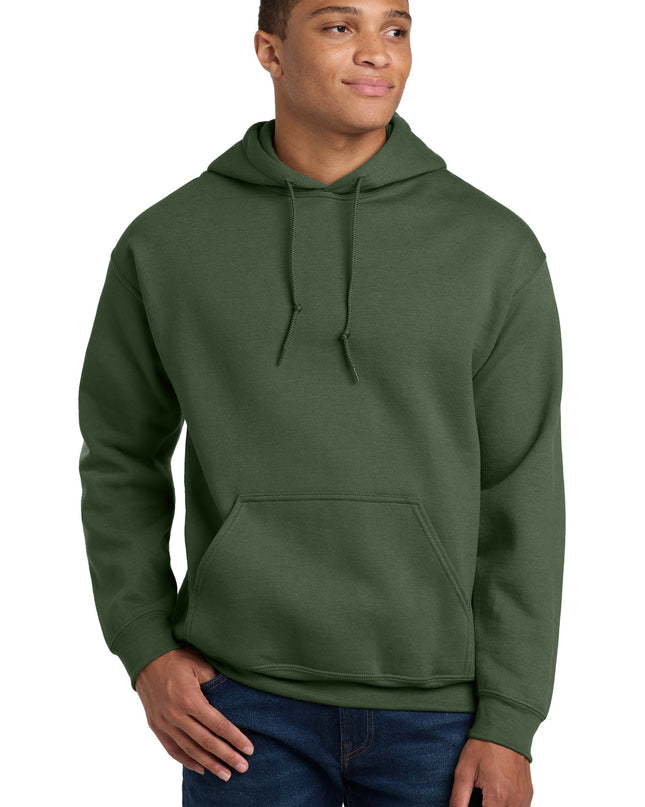 Gildan - Heavy Blend Hooded Sweatshirt.  18500 - Military Green