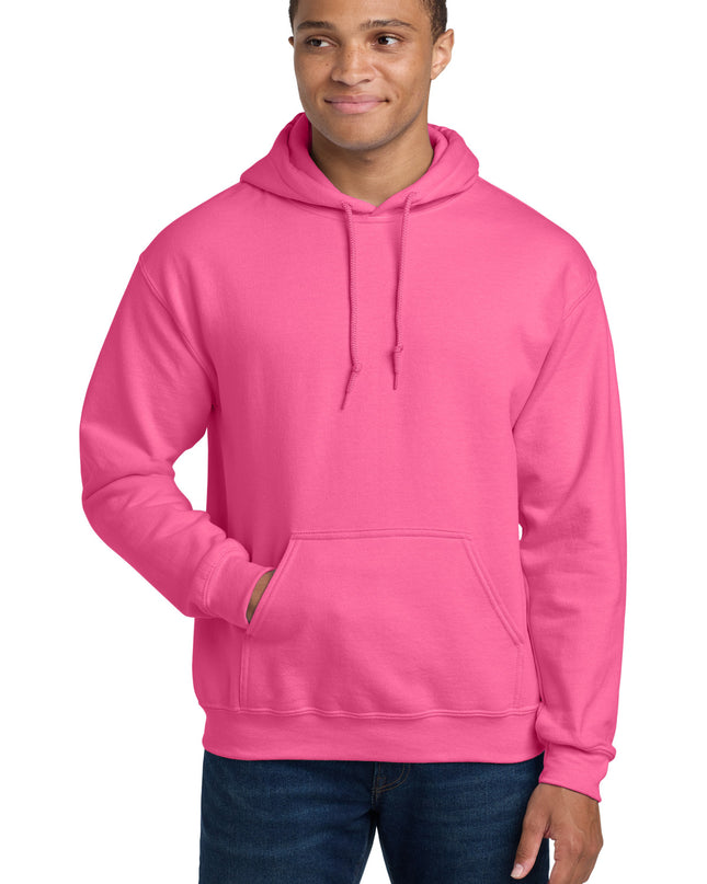 Gildan - Heavy Blend Hooded Sweatshirt.  18500 - Safety Pink
