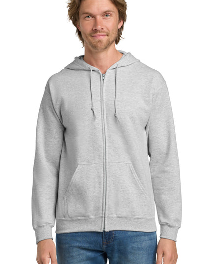 Gildan - Heavy Blend Full-Zip Hooded Sweatshirt. 18600 - Ash