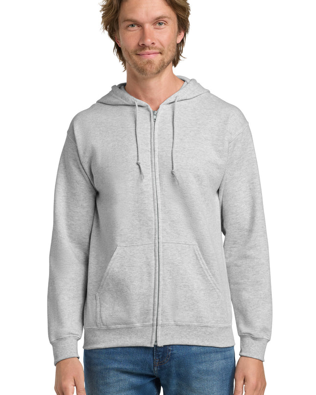 Gildan - Heavy Blend Full-Zip Hooded Sweatshirt. 18600 - Ash