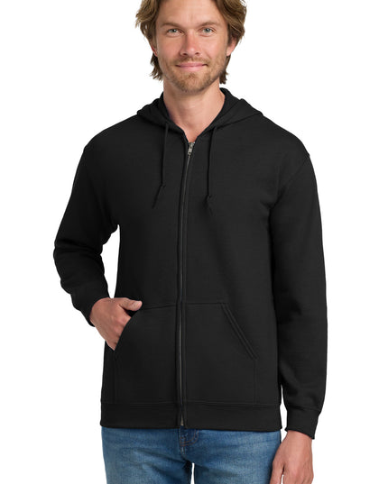 Gildan - Heavy Blend Full-Zip Hooded Sweatshirt. 18600 - Black