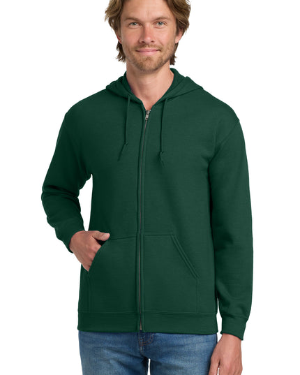 Gildan - Heavy Blend Full-Zip Hooded Sweatshirt. 18600 - Forest Green