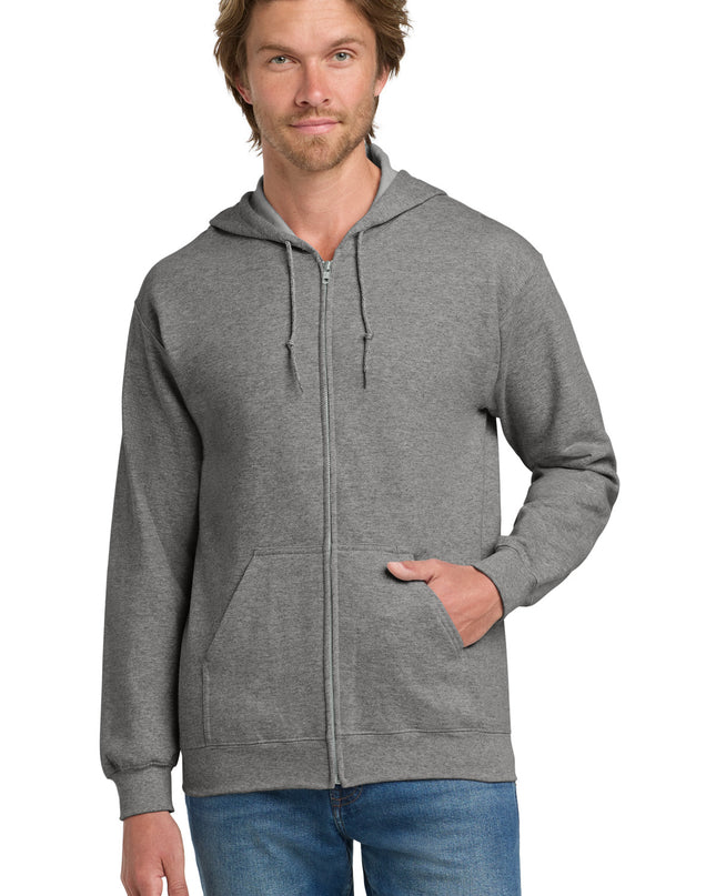 Gildan - Heavy Blend Full-Zip Hooded Sweatshirt. 18600 - Graphite Heather