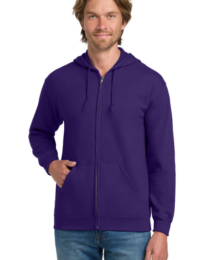 Gildan - Heavy Blend Full-Zip Hooded Sweatshirt. 18600 - Purple
