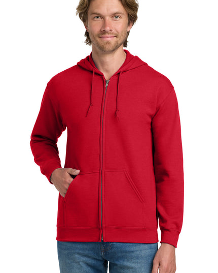 Gildan - Heavy Blend Full-Zip Hooded Sweatshirt. 18600 - Red