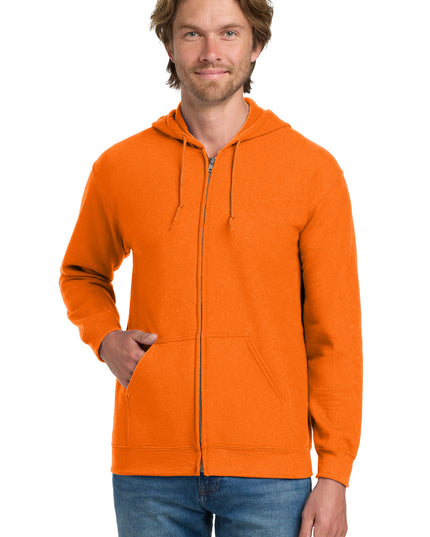 Gildan - Heavy Blend Full-Zip Hooded Sweatshirt. 18600 - S. Orange